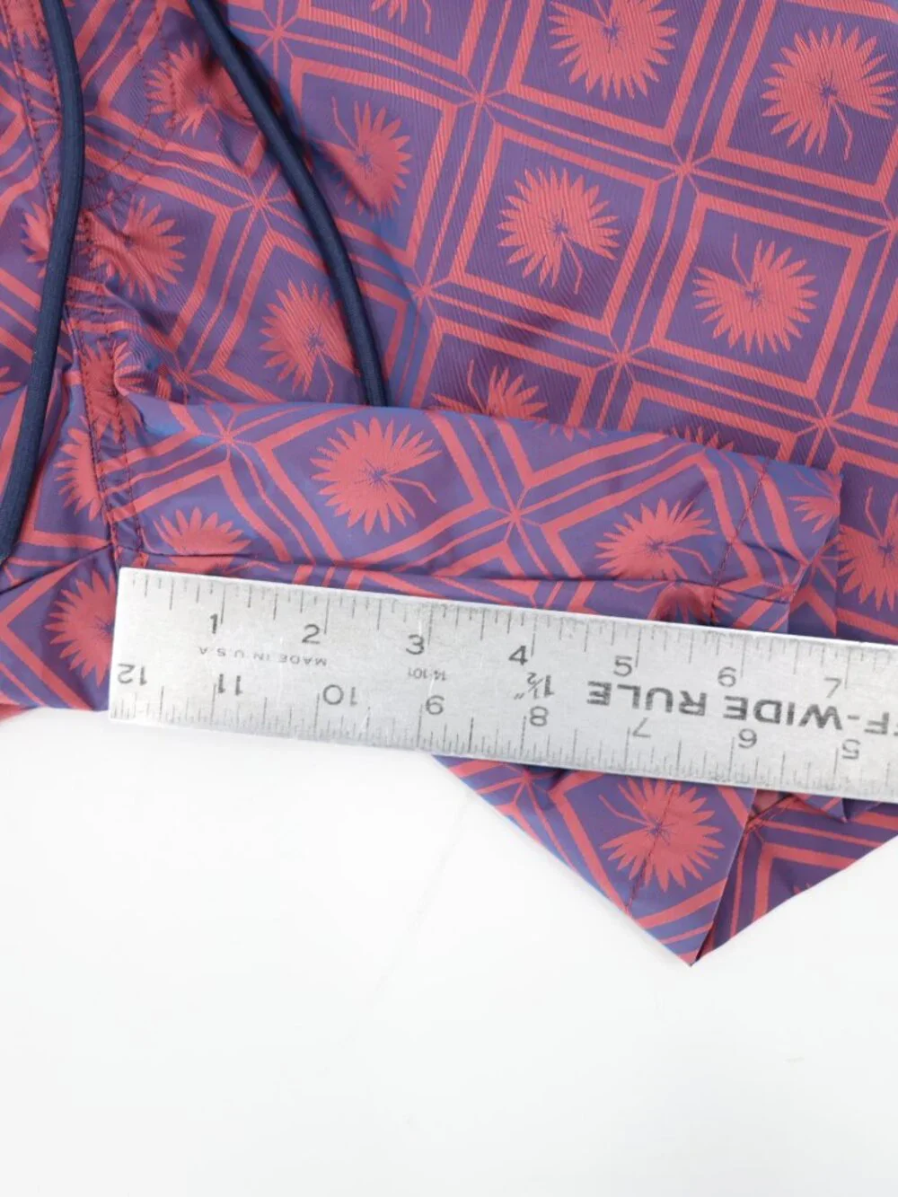 Scotch & Soda Swim Trunks Men's Medium Geometric Lined Drawstring Elastic Waist